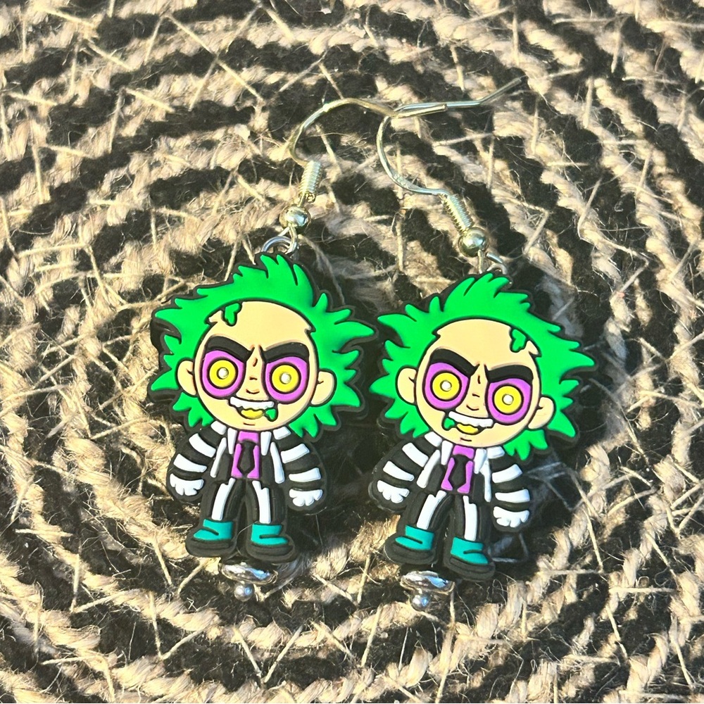 Beetle Juice Earrings